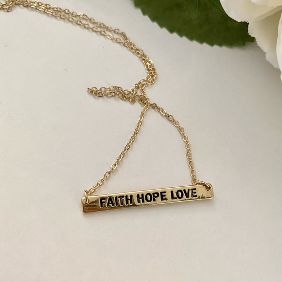 NWT Faith Hope Love Necklace - Picture 5 of 5